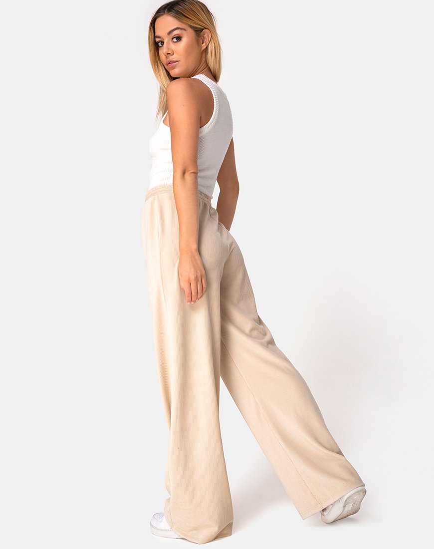 Image de Obeli Trouser in Rib Cream