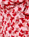 Ditsy Butterfly pêche et rouge