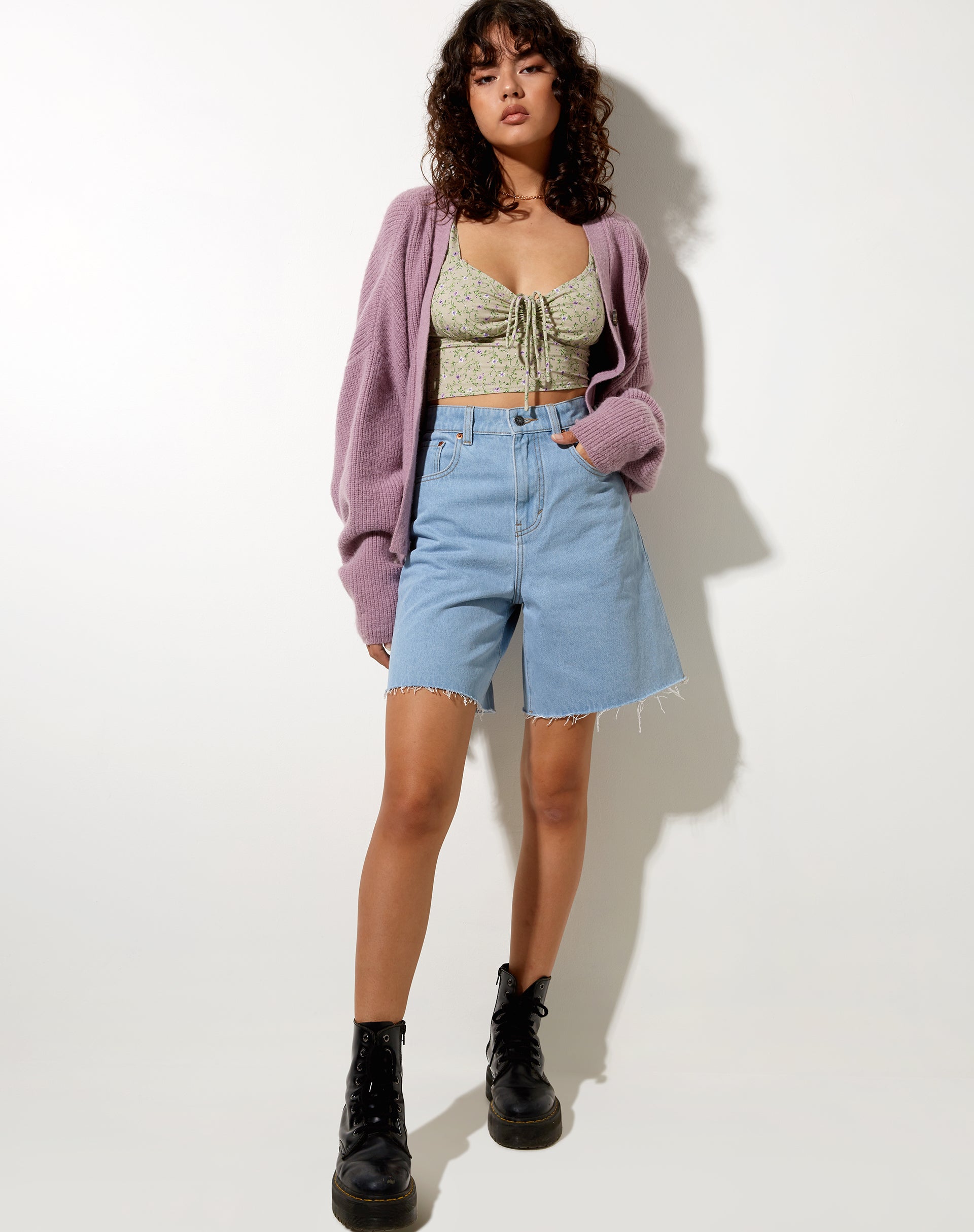 Image de Ridis Gilet Crop Top en Parma Violet