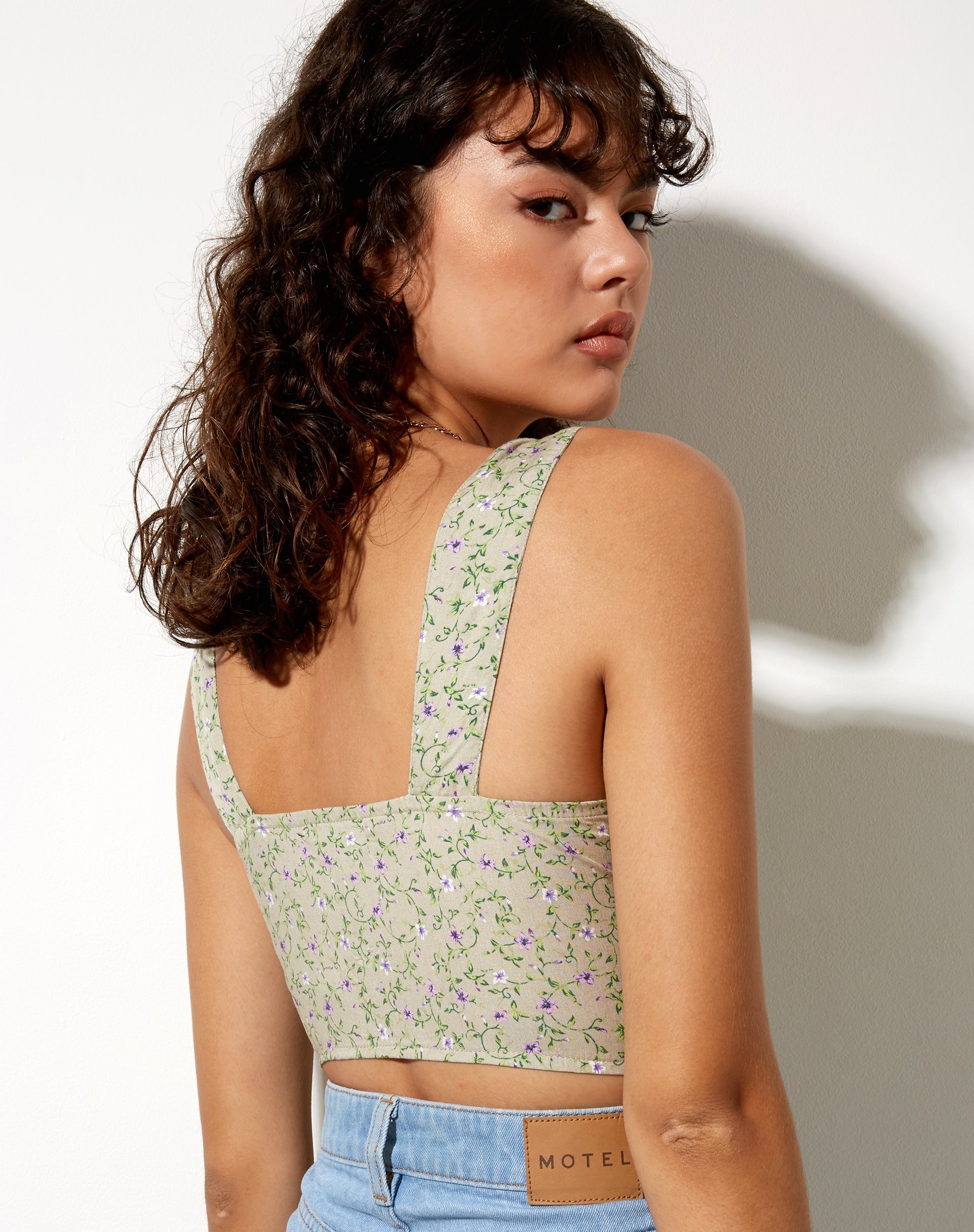 Image de Ridis Gilet Crop Top en Parma Violet