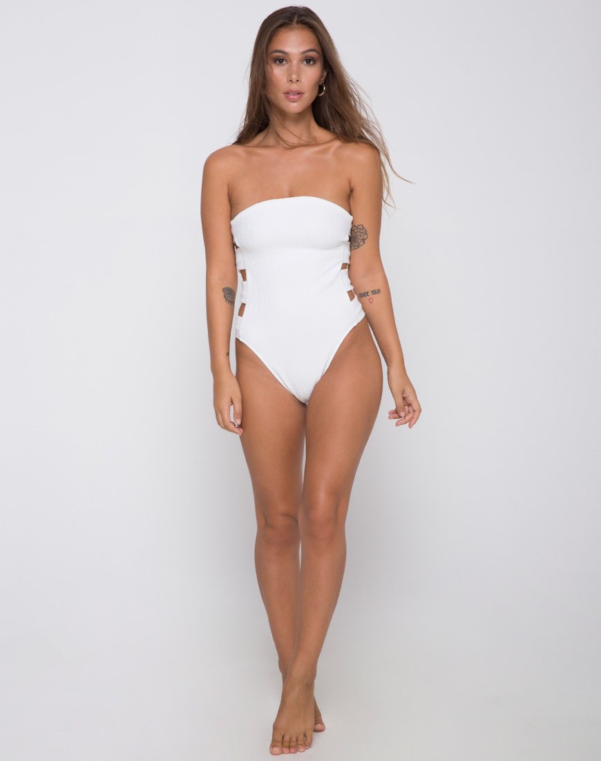 Image de Rikako Maillot de bain bandeau en ivoire