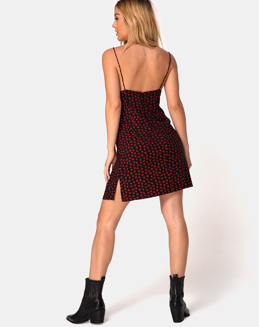 Image de la robe Rilia en Dotty Rose Red