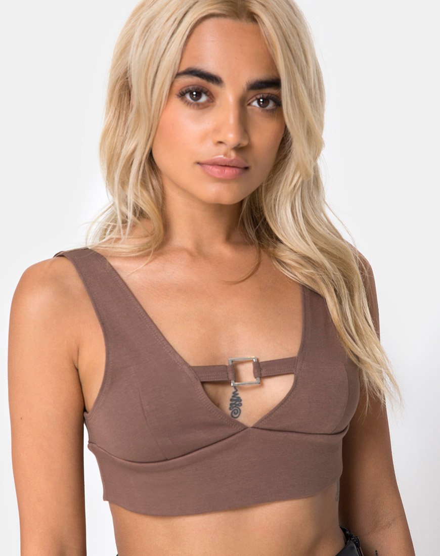 Rilla Top en Cacao avec Rectangle Square