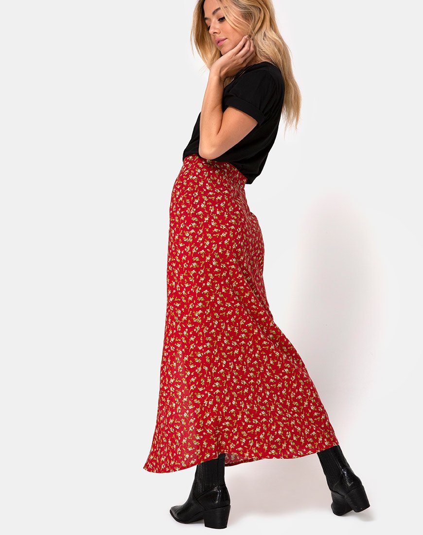 Image de la jupe Rima en Falling For You Floral Red
