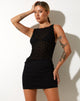 Image de Rimbi Vest Top in Stripe Mesh Black