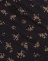 Femme Floral Noir et Or