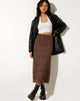 Image de Rindu Midi Skirt in Flower Garden Brown