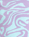 Tricot Jagged Swirl Lavande et Menthe