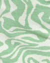 Tricot Jagged Swirl Menthe poivrée et crème