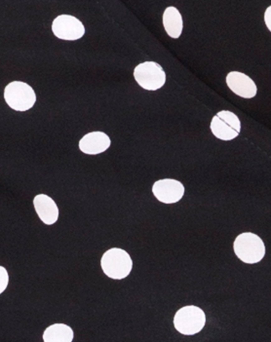 Image de la robe Riva en polka moyen N/B