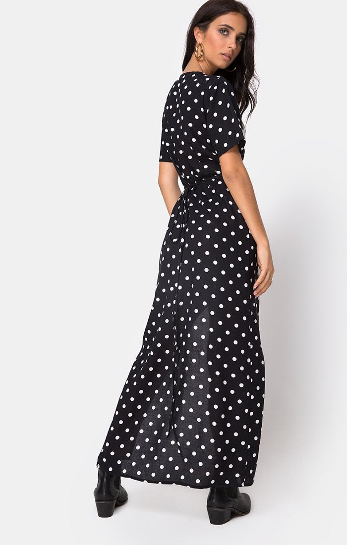 Robe Riva en polka moyen B/W