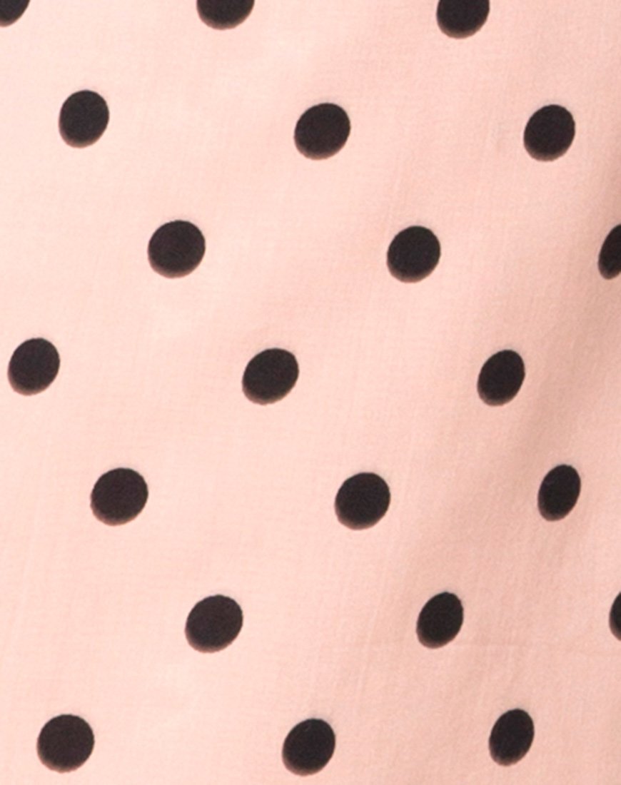 Image de la robe Riva en New Polka Nude Black