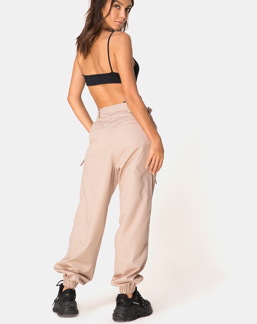 Pantalon cargo Jubie en Tan Drill