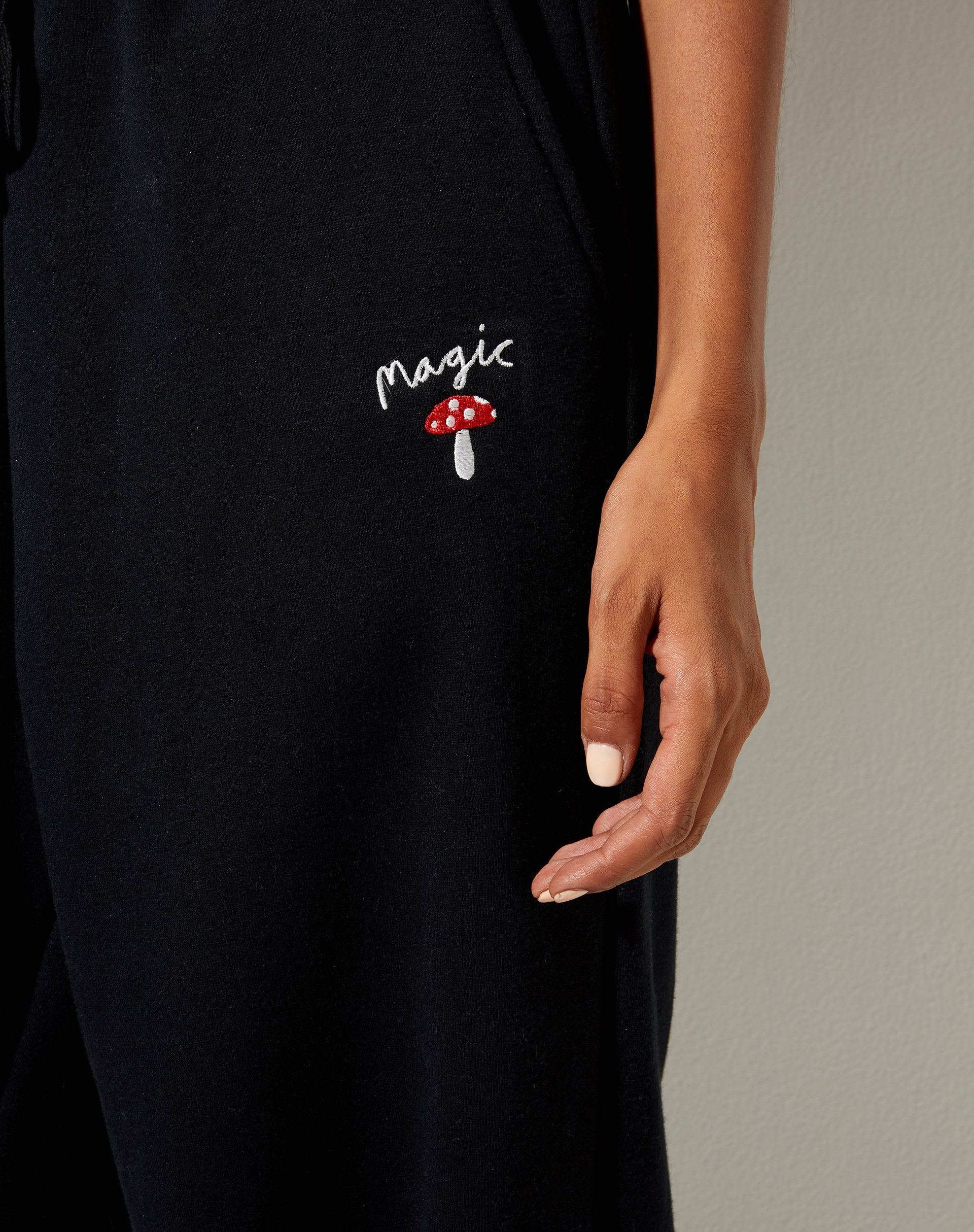 Image de Roider Jogger en noir Mushroom Red Embro