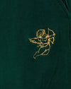 Cupidon embroché vert bouteille