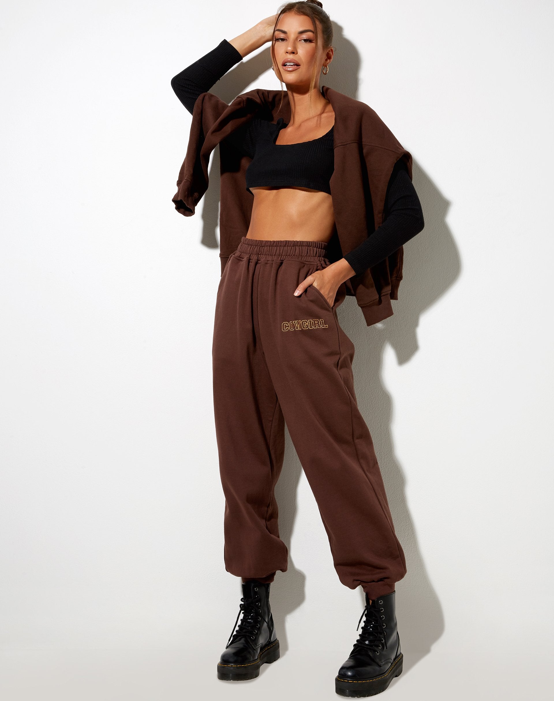 Image de Roider Jogger en acajou profond Cowgirl Gold Embro