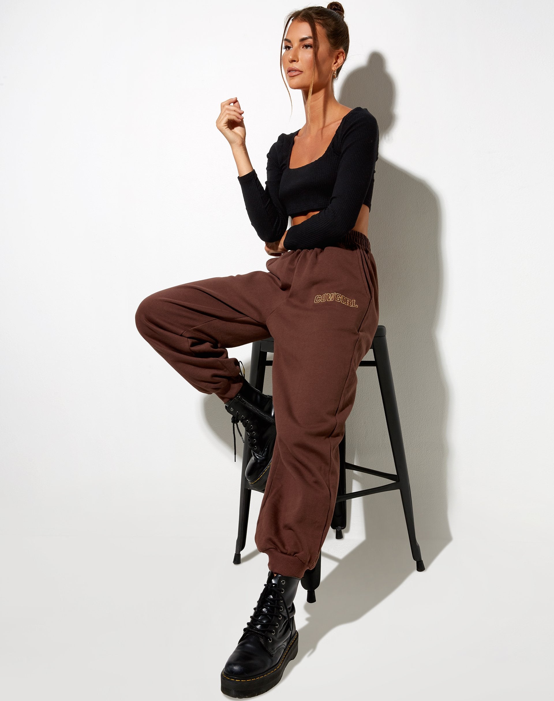 Image de Roider Jogger en acajou profond Cowgirl Gold Embro
