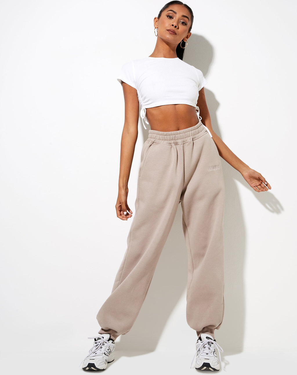 Pantalon de jogging Roider en broderie 'Angel' de Mushroom