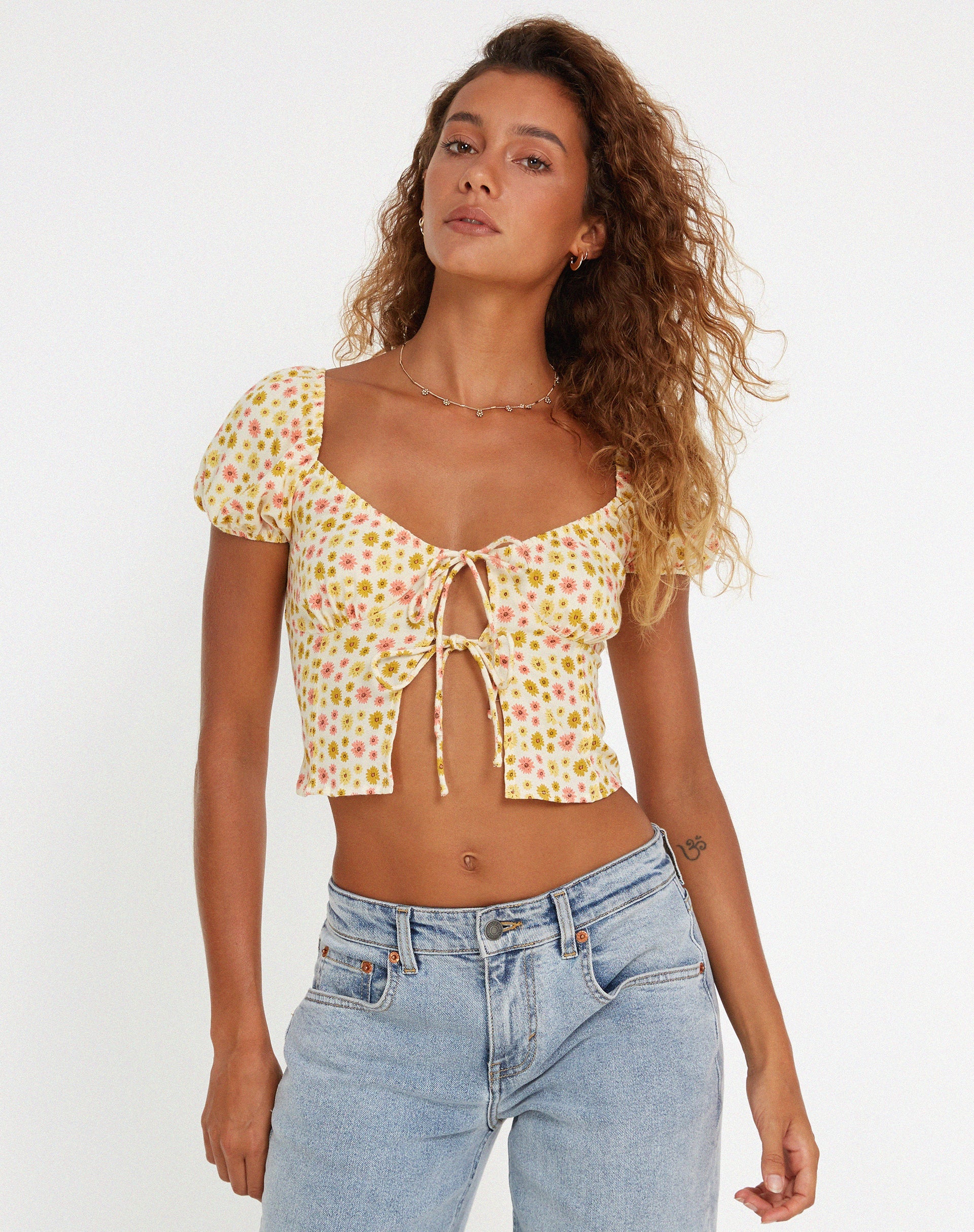 image de Rom Top en Daisy Chain Cream