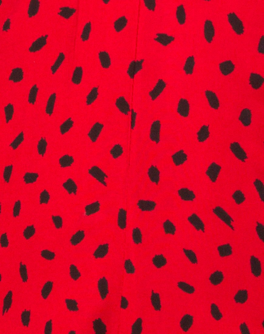 Image de Romalo Playsuit in Mini Diana Dot Red and Black
