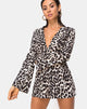 Image de Romeo Plunge Playsuit in Oversize Jaguar