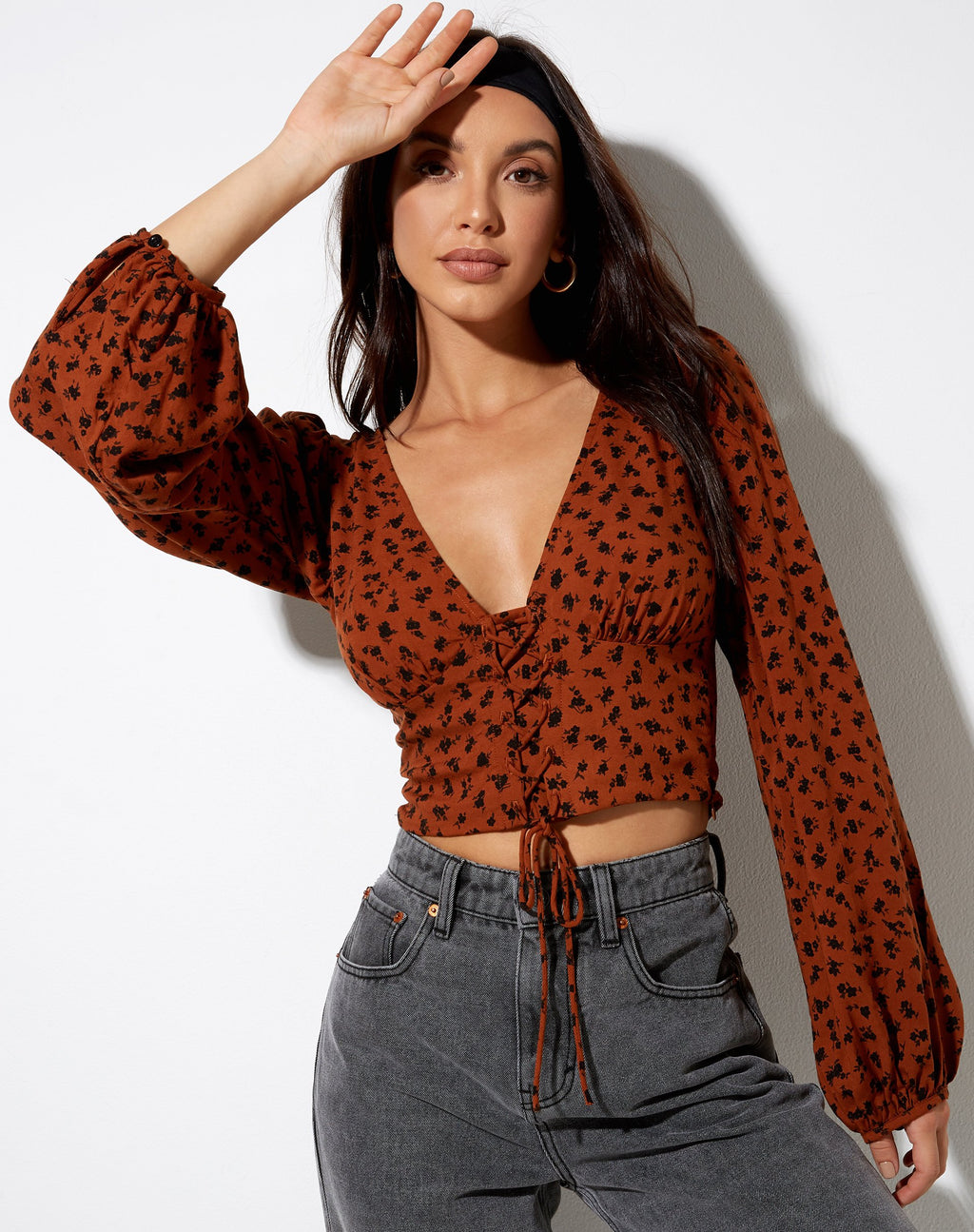Top Romina en Dainty Daisy Bombay Brown