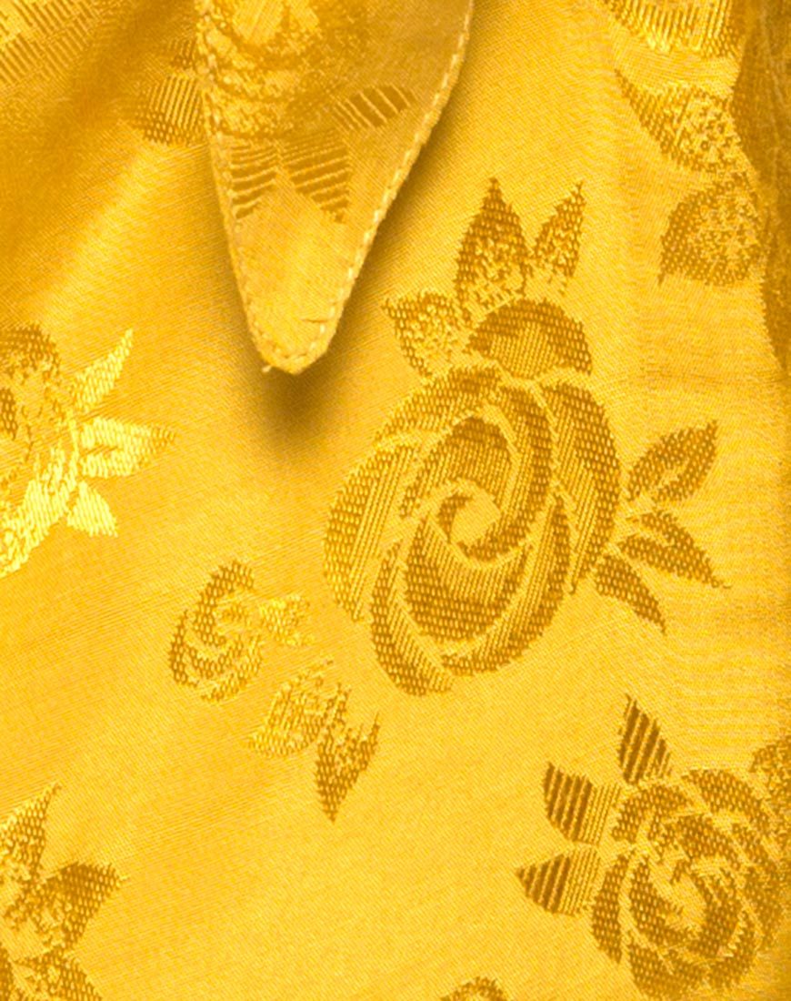 Image de Roppan Slip Dress in Satin Mustard Rose