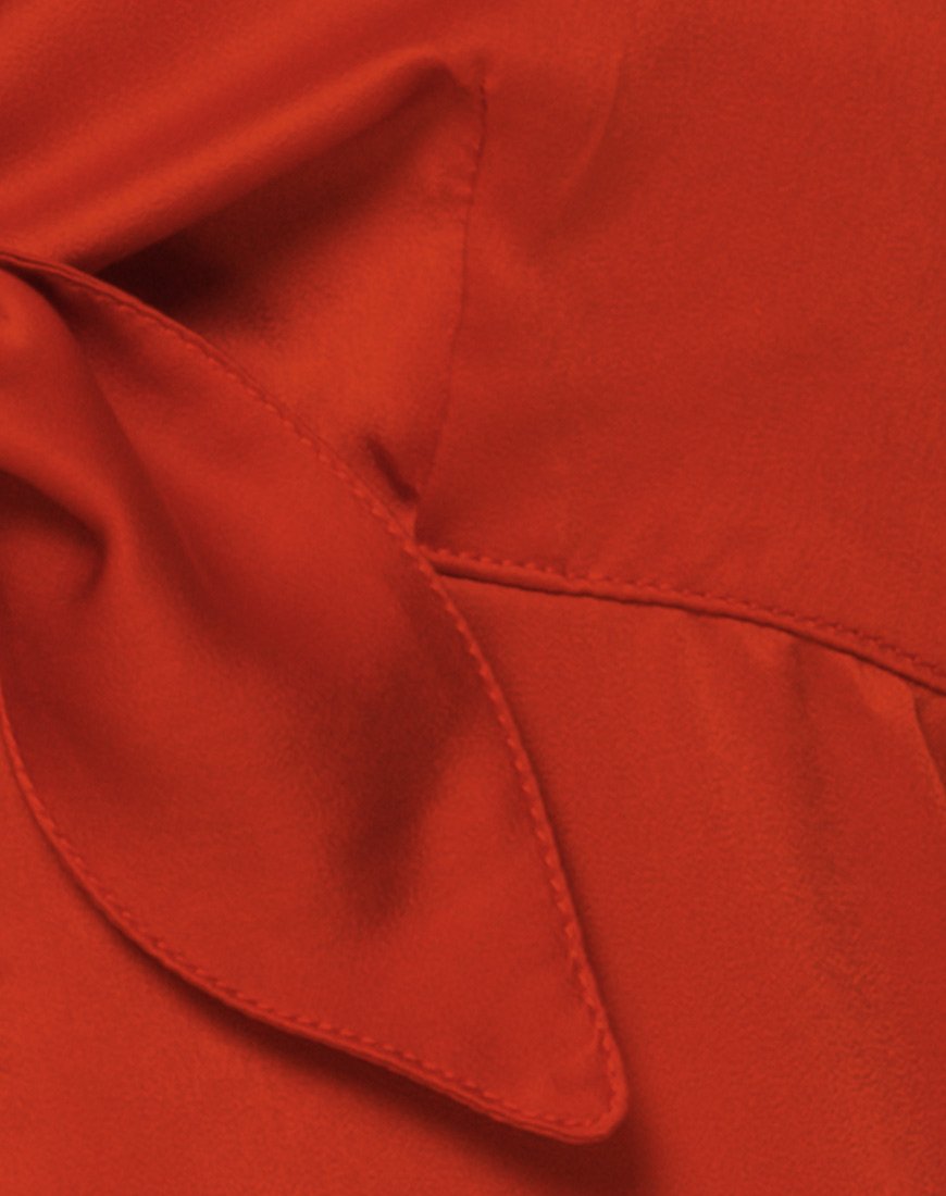 Image de Roppan Slip Dress in Satin Rust