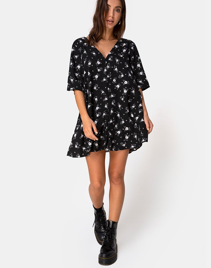 Image de Rosella Swing Dress in Dark Tulip