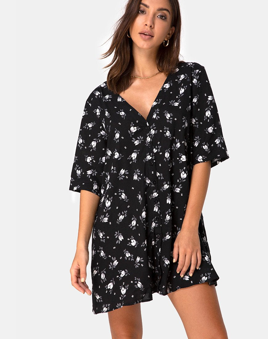 Image de Rosella Swing Dress in Dark Tulip
