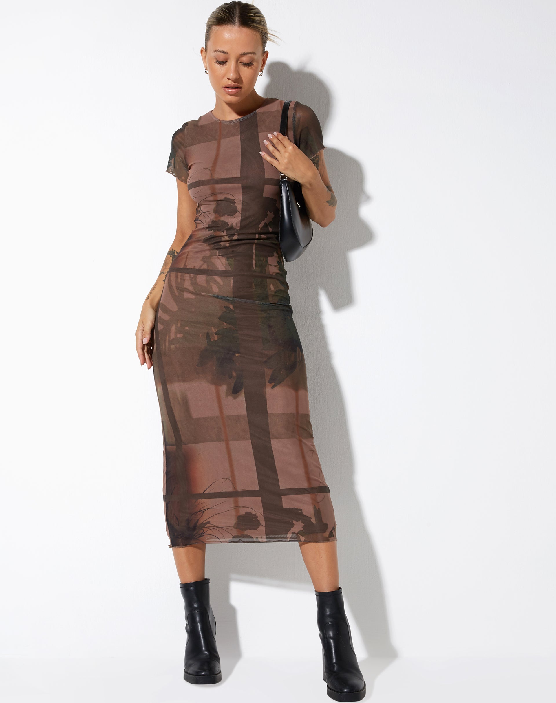 image de Roska Midi Dress dans Photo Brown