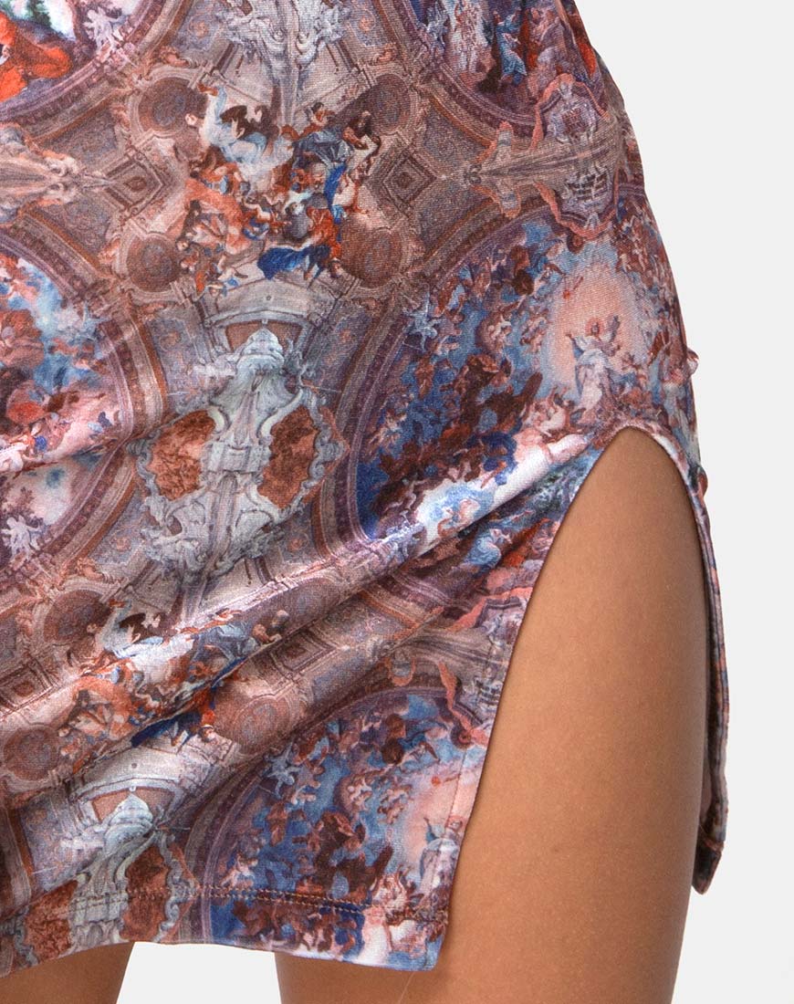 Image de Rossel Robe en velours imprimé palais