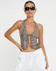 Image de Roula Halter Top in Croc Neutral Grey