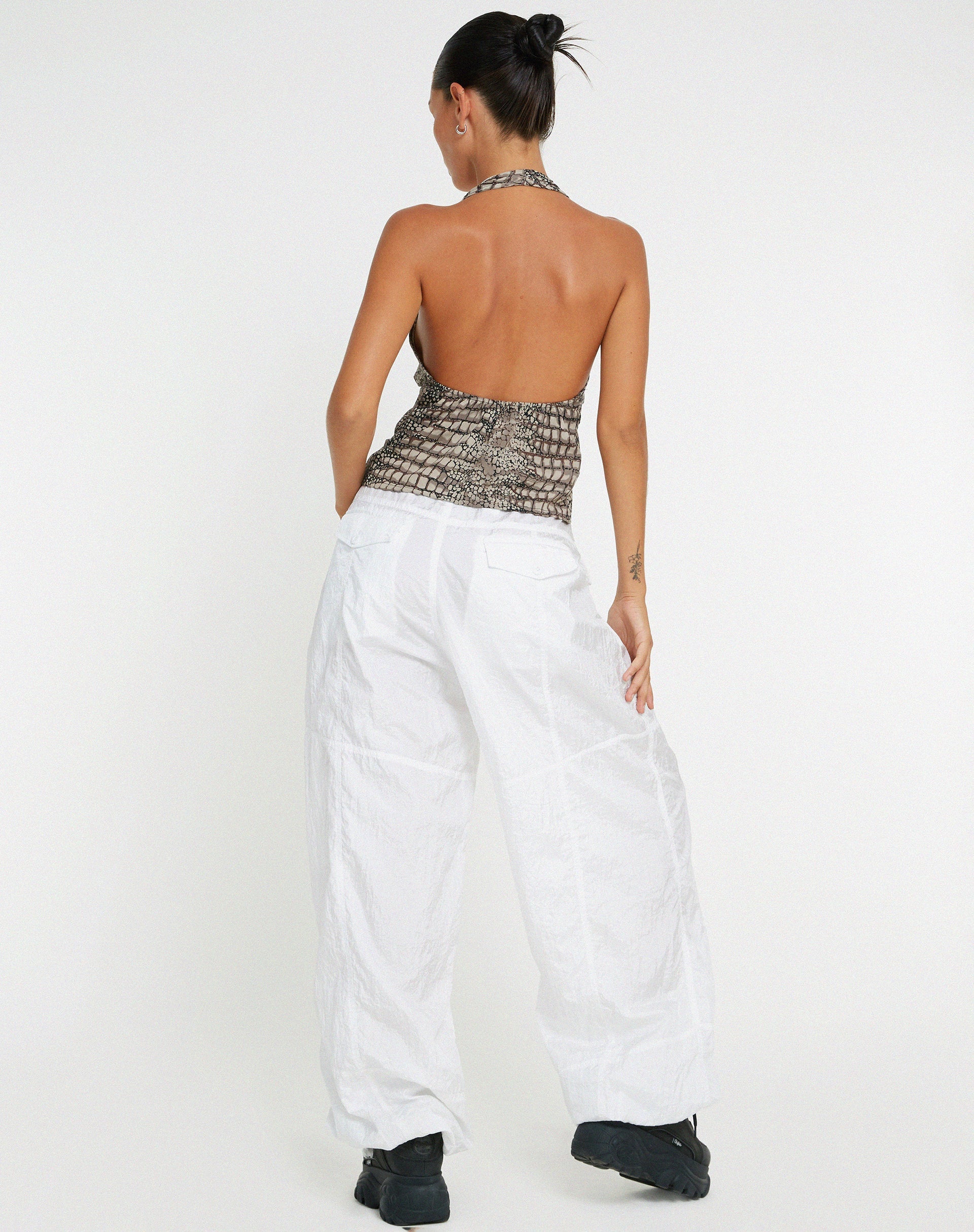 Image de Roula Halter Top in Croc Neutral Grey