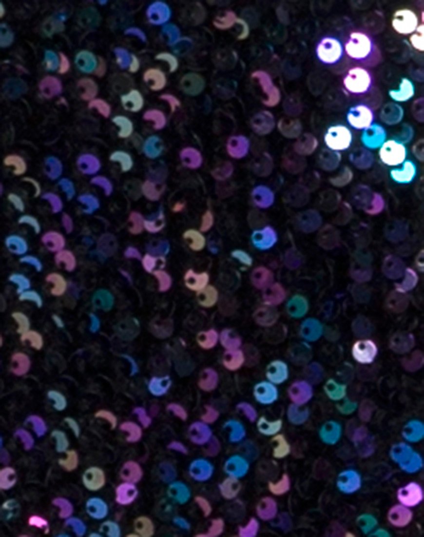 Image of Ruby Rose Bodycon Dress in Petrol Sequin