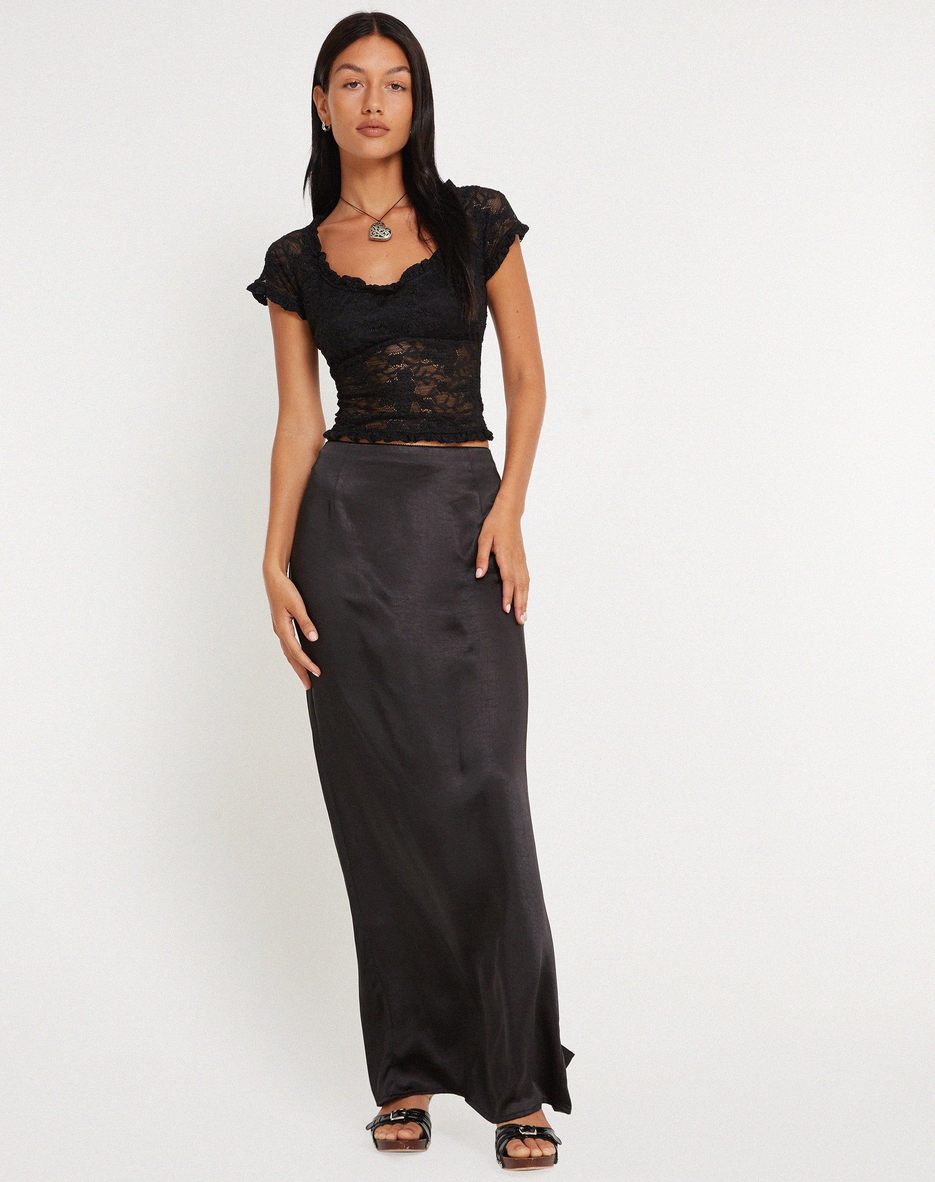 image de Rufte Top in Lace Black