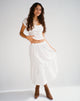 image de Jupe Midaxi en blanc