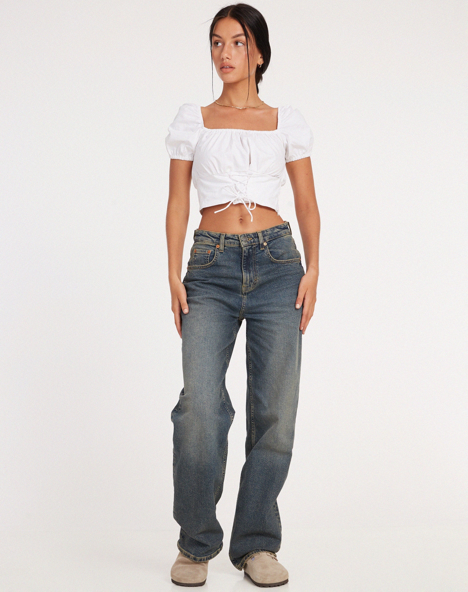 image de Ruiz Crop Top in White