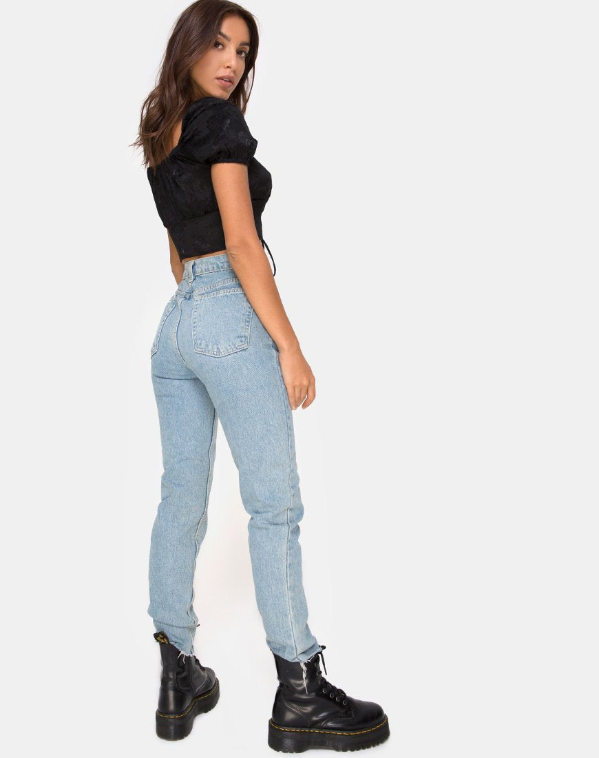 Image de Ruiz Top en satin rose noir