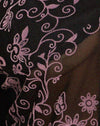 Flocage de vigne papillon noir et rose