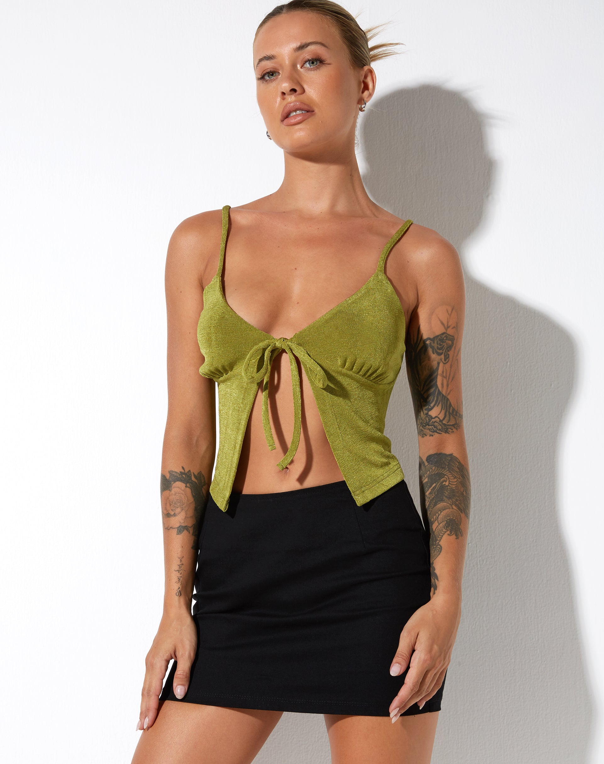 image de Rumak Top in Crepe Lime