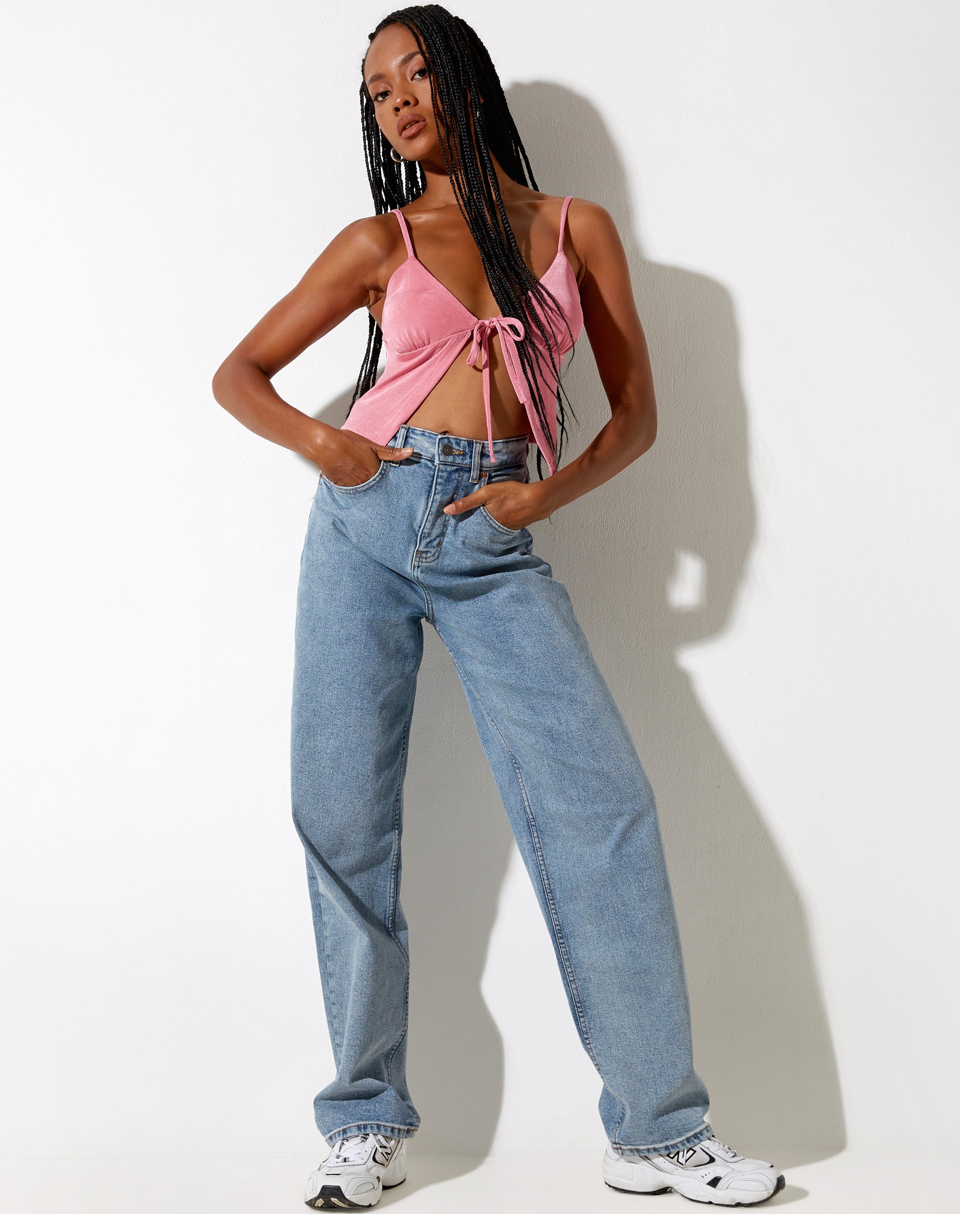 Image de Rumak Cami Top in Crepe Hot Pink