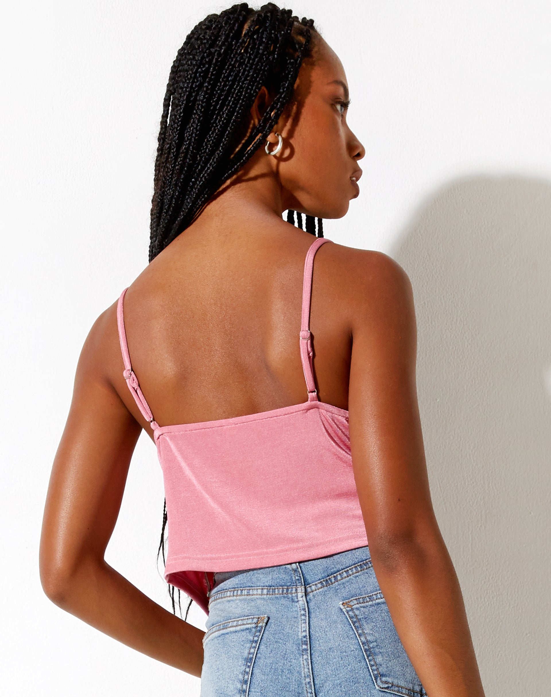Image de Rumak Cami Top in Crepe Hot Pink