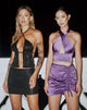 Minijupe Balta en satin violet