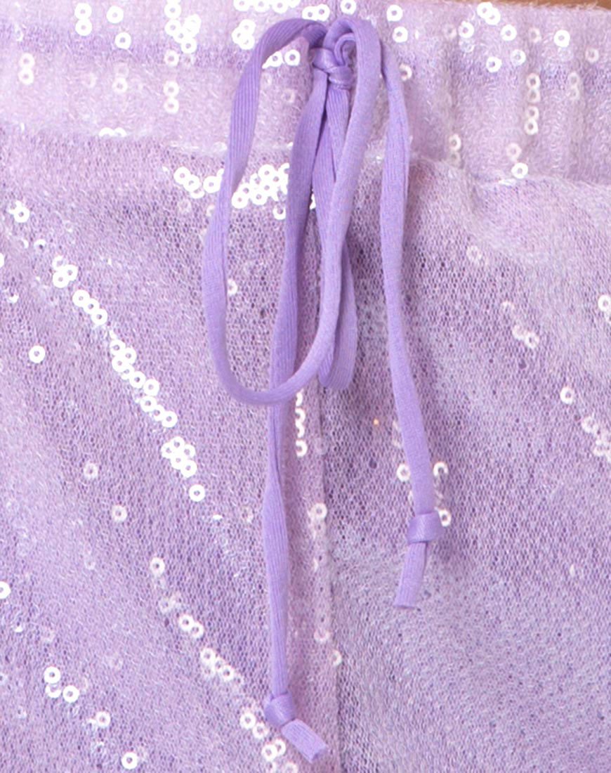 Image de Runner Short in Matte Mini Sequin Lilac
