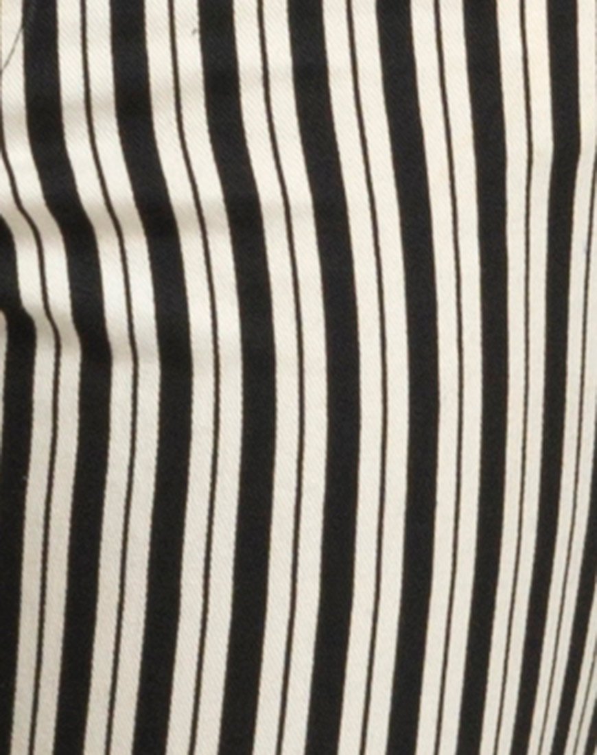 Image de Ruska Jeans in Mini Pinstripe Black and White