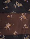 Femme Floral Noir et Or