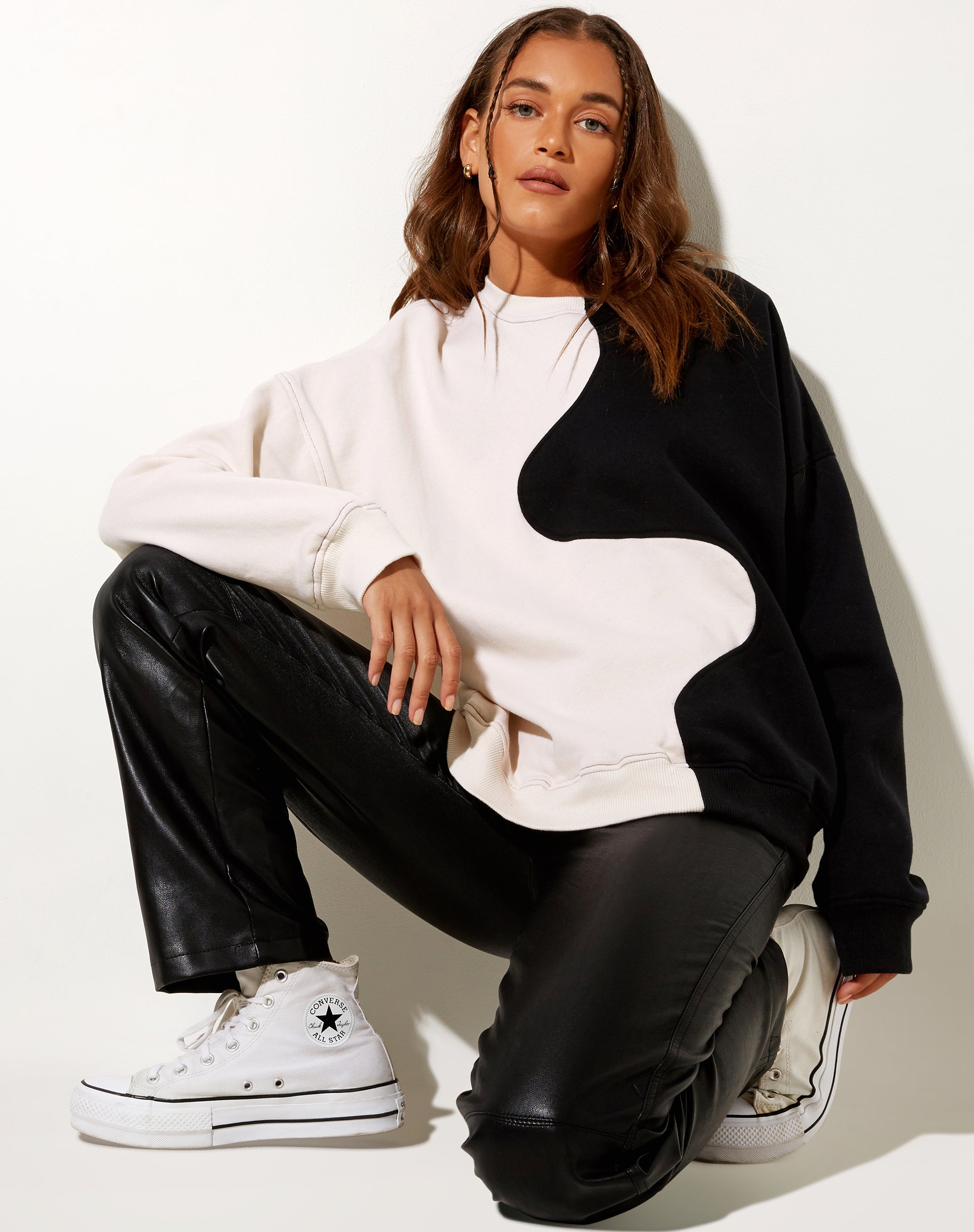 Image de Ryu Sweatshirt en hiver blanc et noir