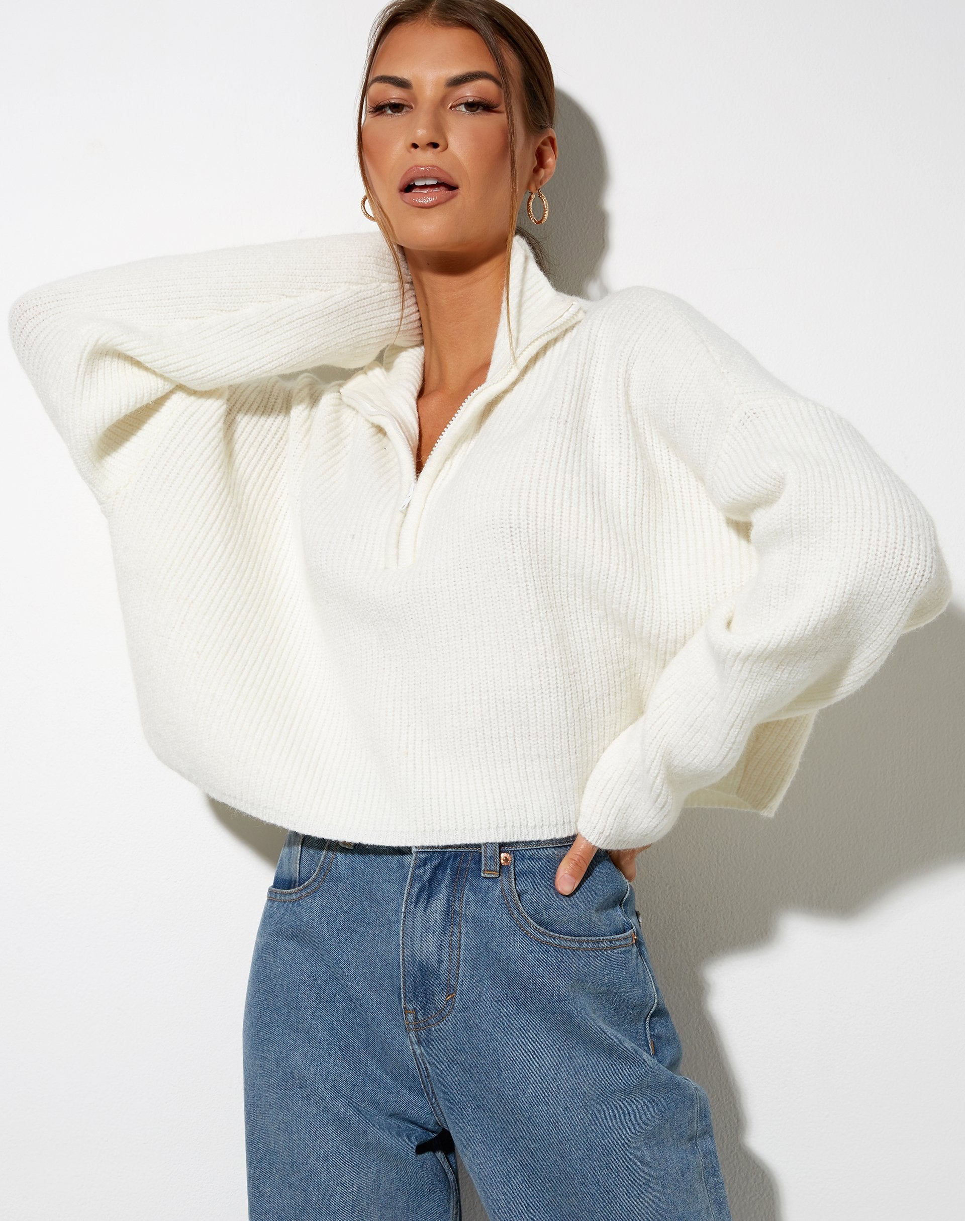 Image de Saba Jumper en tricot Ivoire