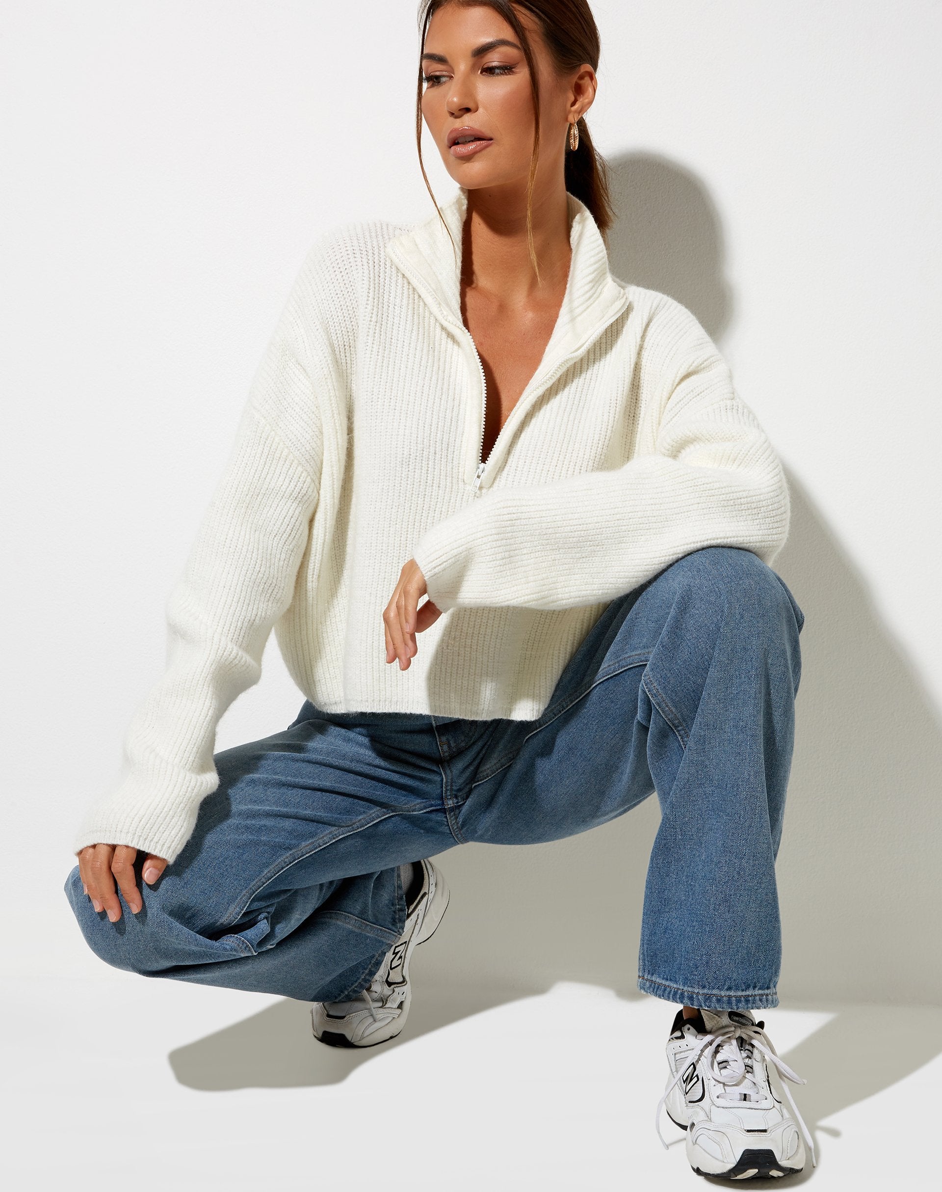 Image de Saba Jumper en tricot Ivoire